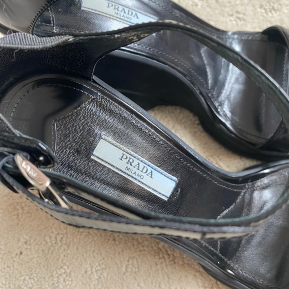 Prada Sport Ankle Strap Wedge Heels - Picture 3 of 7